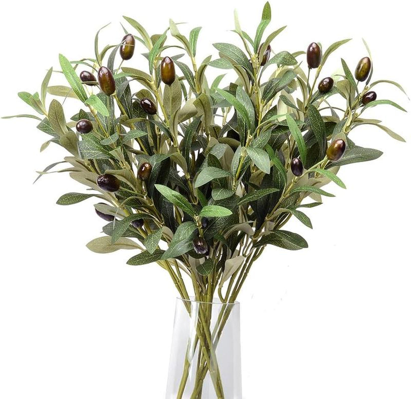 Olive Tree 6FT Tall Faux Silk Plant for Home Office Decor Indoor Fake Potted Tree with Wood Branches and Fruits