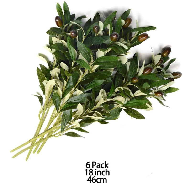 Olive Tree 6FT Tall Faux Silk Plant for Home Office Decor Indoor Fake Potted Tree with Wood Branches and Fruits